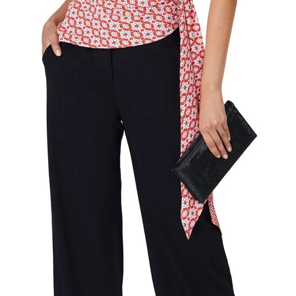 Sachin + Babi Red Patterned Wrap Blouse - Picture 2 of 6